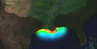 Golfo do México é cercado pelas costas de Cuba, Estados Unidos e México. A 'zona morta' fica na foz do rio Mississipi, perto de Nova Orleans   Foto: BBCBrasil.com