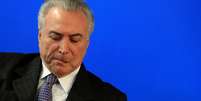 Presidente Michel Temer durante cerim&ocirc;nia em S&atilde;o Paulo 08/08/2017 REUTERS/Leonardo Benassatto  Foto: Reuters