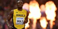 Bolt se despede das pistas com lesão na perna esquerda AFP  Foto: Lance!