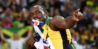 Bolt conquistou o bronze nos 100m no Mundial de Londres AFP  Foto: Lance!