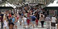 Avenida Las Ramblas é um dos pontos turísticos mais importantes de Barcelona  Foto: Reuters