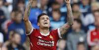 Philippe Coutinho comemora gol marcado contra o Middlesbrough pelo Campeonato Inglês
21/05/2017 REUTERS/Phil Noble  Foto: Reuters