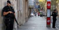 Agente de segurança da Catalunha  Foto: Reuters