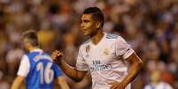 Casemiro comemora seu gol pelo Real Madrid  Foto: Reuters