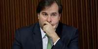 Presidente da Câmara dos Deputados, Rodrigo Maia, durante reunião no Palácio do Planalto, em Brasília
11/04/2017 REUTERS/Ueslei Marcelino  Foto: Reuters