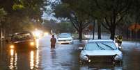 Furacão Harvey perdeu força, mas ainda gera chuvas torrenciais  Foto: Getty Images