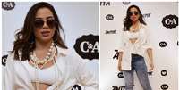 Anitta no lan&ccedil;amento do clipe "Will I See You", na C&A  Foto: Helena Yoshioka/Divulga&ccedil;&atilde;o / Elas no Tapete Vermelho