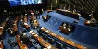 Plenário do Senado durante sessão para analisar e votar a Medida Provisória 777/2017, que cria a Taxa de Longo Prazo (TLP) nos empréstimos concedidos pelo BNDES  Foto: Agência Brasil
