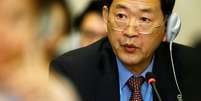 Embaixador da Coreia do Norte na Organização das Nações Unidas, Han Tae Song  Foto: Reuters