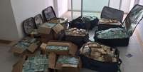 Dinheiro foi encontrado em apartamento em Salvador  Foto: Polícia Federal