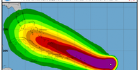 Mapa mostra localiza&ccedil;&atilde;o do furac&atilde;o Irma no Caribe  Foto: Ag&ecirc;ncia Brasil