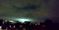Luzes durante o terremoto no México  Foto: BBC News Brasil