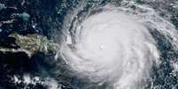 Imagem do Irma via satélite  Foto: BBC News Brasil