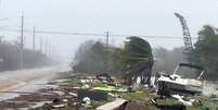 Destruição deixada pela passagem do furacão Irma em Florida Keys  Foto: Getty Images