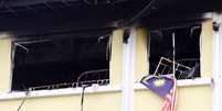 Segundo andar de colégio interno religioso Darul Quran Ittifaqiyah após incêndio, em Kuala Lumpur, Malásia 14/09/2017 REUTERS/Lai Seng Sin  Foto: Reuters