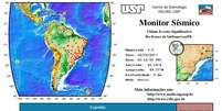 Tremor de terra atingiu regiões do Paraná  Foto: Centro de Sismologia da USP