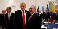 Temer em jantar com Trump em Nova York
 18/9/2017    REUTERS/Kevin Lamarque  Foto: Reuters