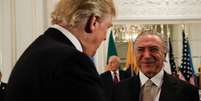 Um dia antes de discursar na ONU, Michel Temer participa de jantar oferecido por Donald Trump em Nova York. Crédito: Agência Brasil   Foto: BBC News Brasil