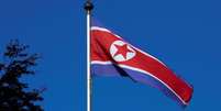 Bandeira da Coreia do Norte  Foto: BBC News Brasil