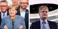 Angela Merkel foi reeleita, mas o grande vitorioso desta eleição foi o partido AfD, de Jörg Meuthen / Foto: Getty Images/EPA  Foto: BBC News Brasil