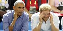 Barack Obama e Príncipe Harry se divertiram assistindo um jogo de basquete para cadeirantes no Canadá  Foto: Getty Images / PurePeople