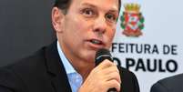 "Quando eu volto da Europa, quando vejo o que acontece com o Brasil, o desastre de 13 anos de governo do PT, com Lula e Dilma, que destruíram o país, destruíram o sonho dos jovens", disse João Doria, prefeito de São Paulo.  Foto: Cesar Ogata / Cesar Ogata/SECOM