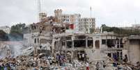 Local da explosão ficou completamente destruído.  Foto: Reuters