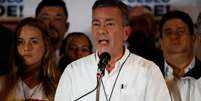 Chefe da campanha eleitoral da oposição da Venezuela, Gerardo Blyde, durante coletiva de imprensa, em Caracas 15/10/2017 REUTERS/Carlos Garcia Rawlins  Foto: Reuters