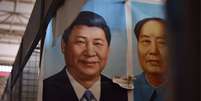 P&ocirc;ster compara Xi Jinping a Mao Ts&eacute;-Tung  Foto: BBC News Brasil