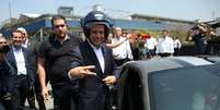 O prefeito João Doria vistoria as obras do Autódromo de Interlagos para a Fórmula 1, em São Paulo (SP), nesta quarta-feira (25).  Foto: Renato S. Cerqueira / Futura Press