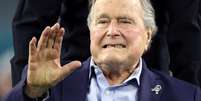 Ex-presidente dos Estados Unidos George H.W. Bush, em evento em Houston   Foto: Adrees Latif / Reuters