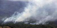 Fotos aéreas da queimada do Parque Nacional da Chapada dos Veadeiros  Foto: Agência Brasil