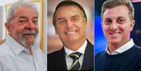 Lula, Jair Bolsonaro e Luciano Huck: possíveis candidatos à Presidência apostam tudo no poder da TV  Foto: Ricardo Stuckert/Instituto Lula, Reprodução/Facebook @jairmessias.bolsonaro e Joao Miguel Jr./TV Globo  / Sala de TV