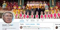 Imagem de reprodução do Twitter do presidente Donald Trump  Foto: Reprodução/twitter