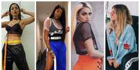 Famosas vestem cal&ccedil;a tracker com fenda  Foto: Instagram/Reprodu&ccedil;&atilde;o / Elas no Tapete Vermelho