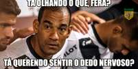 Mãozinha de Rodrigo rendeu brincadeiras na web  Foto: Reprodução / Humor Esportivo