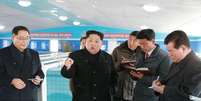 Líder norte-coreano Kim Jong Un visita fábrica
 28/11/2017      KCNA via REUTERS   Foto: Reuters