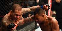 Yancy Medeiros e Alex Cowboy travaram uma guerra no UFC 218  Foto: Divulgação/UFC / LANCE!
