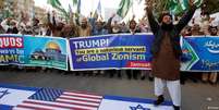 Mundo islâmico protestou contra a decisão de Trump, incluindo o Paquistão  Foto: DW / Deutsche Welle