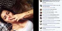 Homens elogiam foto de perfil falso no Facebook | Foto: Facebook/Reprodução  Foto: BBC News Brasil