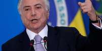 Presidente Michel Temer discursa para empres&aacute;rios em Bras&iacute;lia
12/12/2017 REUTERS/Adriano Machado  Foto: Reuters