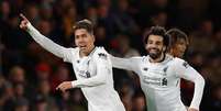 Firmino comemora gol pelo Liverpool  Foto: Reuters
