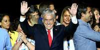 Conservador Sebastián Piñera comemora vitória em eleição presidencial do Chile   Foto: Reuters