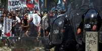 Reforma provocou protestos que resultaram em confrontos na Argentina  Foto: Reuters