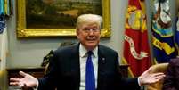 Presidente dos Estados Unidos, Donald Trump, durante reunião na Casa Branca
04/01/2017 REUTERS/Kevin Lamarque  Foto: Reuters