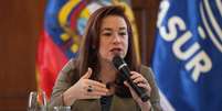 Ministra das Relações Exteriores do Equador, Maria Fernanda Espinoza, dá entrevista à imprensa estrangeira em Quito
09/01/2018 REUTERS/Daniel Tapia  Foto: Reuters
