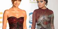 Halle Berry e Andra Day ousam com vestidos transparentes em premia&ccedil;&atilde;o. Looks!  Foto: Getty Images / PurePeople