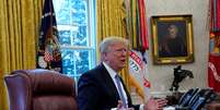 Presidente dos EUA, Donald Trump, durante entrevista à Reuters, na Casa Branca
17/01/2018
REUTERS/Kevin Lamarque  Foto: Reuters