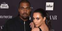 Kim Kardashian homenageia marido, Kanye West, com nome da 3ª filha, como anunciou em seu aplicativo nesta sexta-feira, dia 19 de janeiro de 2018  Foto: Divulgação / PurePeople