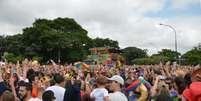 O bloco Frevo Mulher, comandado pela cantora Elba Ramalho no Ibirapuera, anima o pré-carnaval paulistano   Foto: Agência Brasil